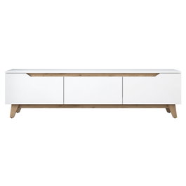 Hanah Home Soporte de TV D1 - 2472 Blanco y Nogal